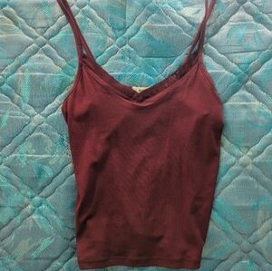 Ardene deep red tank top